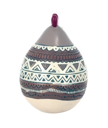 By SIGRIS Figura Gallina Gris de Resina 16*12*13cm Figura de Animal
