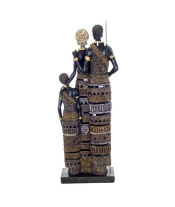 By SIGRIS Figura de Africana Negro de Resina 59*11*21cm