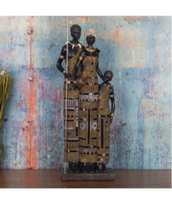 By SIGRIS Figura de Africana Negro de Resina 59*11*21cm