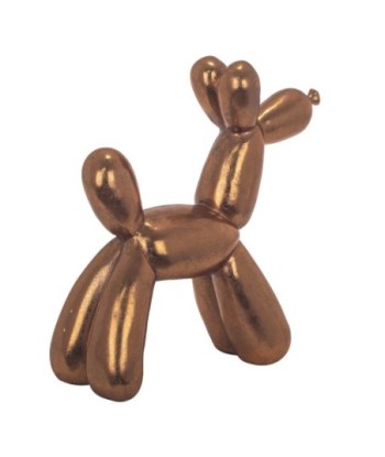 By SIGRIS Figura de Perro Dorado de Resina 27*10*25cm