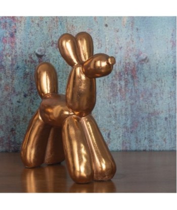 By SIGRIS Figura de Perro Dorado de Resina 27*10*25cm