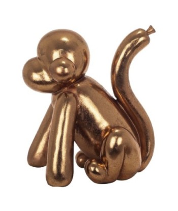 By SIGRIS Figura de Perro Dorado de Resina 25*21*16cm