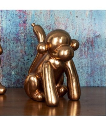 By SIGRIS Figura de Perro Dorado de Resina 25*21*16cm