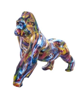 By SIGRIS Figura de Mono Multicolor de Resina 48*57*28cm