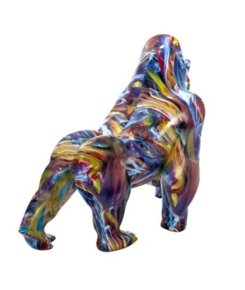 By SIGRIS Figura de Mono Multicolor de Resina 48*57*28cm