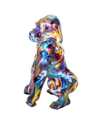 By SIGRIS Figura de Mono Multicolor de Resina 45*26*26cm
