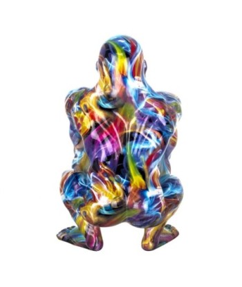 By SIGRIS Figura de Mono Multicolor de Resina 45*26*26cm