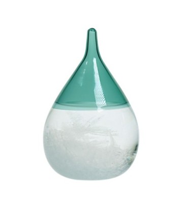 By SIGRIS Medidor de Tormenta Blanco de Cristal, Vidrio 9*6*6cm
