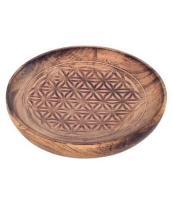 Signes Grimalt By SIGRIS - Plato redondo Marrón de Madera | Plato Decoracion Mesa Salon Decoracion Boho 2x16x16cm