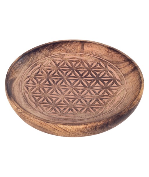 Signes Grimalt By SIGRIS - Plato redondo Marrón de Madera | Plato Decoracion Mesa Salon Decoracion Boho 2x16x16cm