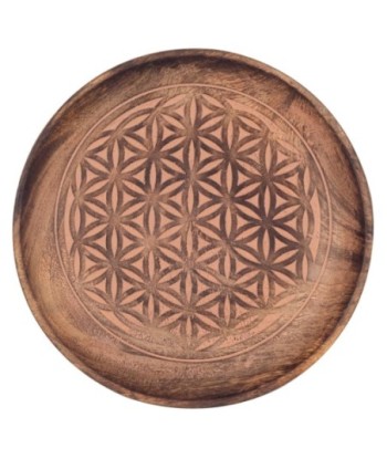 Signes Grimalt By SIGRIS - Plato redondo Marrón de Madera | Plato Decoracion Mesa Salon Decoracion Boho 2x16x16cm
