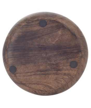 Signes Grimalt By SIGRIS - Plato redondo Marrón de Madera | Plato Decoracion Mesa Salon Decoracion Boho 2x16x16cm