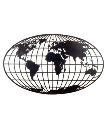 Signes Grimalt By Sigris - Decoración de Pared | Planeta Tierra Pared - 60x1x100,5 cm, Metal