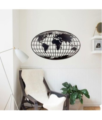 Signes Grimalt By Sigris - Decoración de Pared | Planeta Tierra Pared - 60x1x100,5 cm, Metal