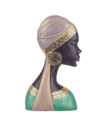 Signes Grimalt By Sigris - Figuras Decorativas | Figura en Resina de Cabeza de Africana - 25x7x15 cm