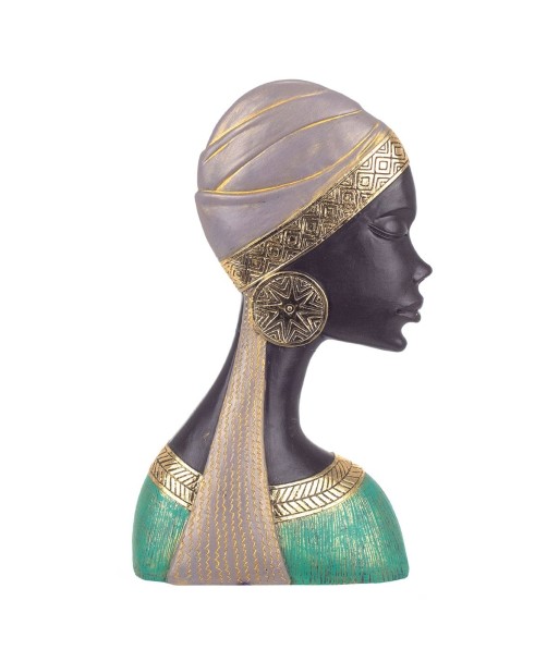 Signes Grimalt By Sigris - Figuras Decorativas | Figura en Resina de Cabeza de Africana - 25x7x15 cm
