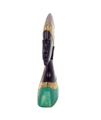 Signes Grimalt By Sigris - Figuras Decorativas | Figura en Resina de Cabeza de Africana - 25x7x15 cm