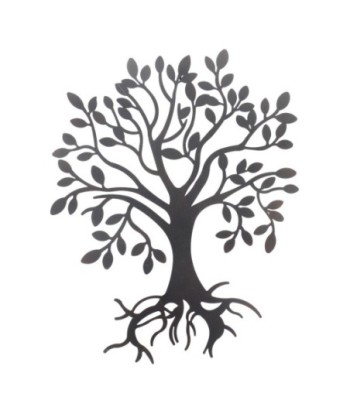 Adorno de Pared Árbol Moderno en Metal para Decoración Interior, Estilo Minimalista y Elegante