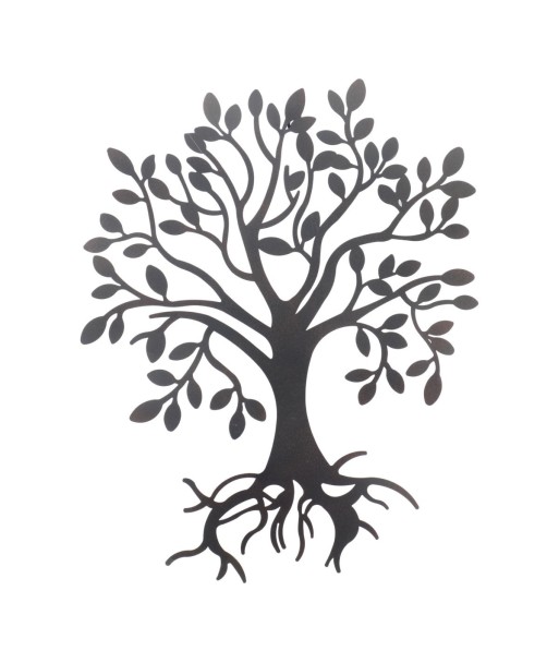Adorno de Pared Árbol Moderno en Metal para Decoración Interior, Estilo Minimalista y Elegante