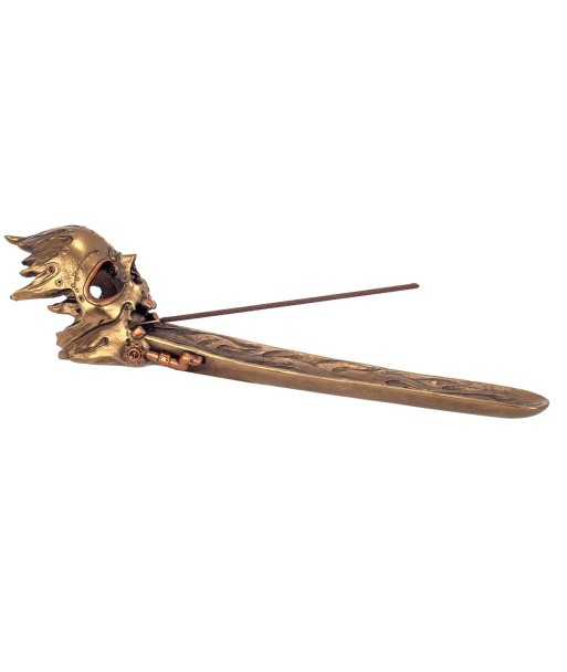 Signes Grimalt by Sigris - Quemador Incienso | Incienso Soporte -Color Dorado, Resina - 8,5 x 6,8 x 37 cm