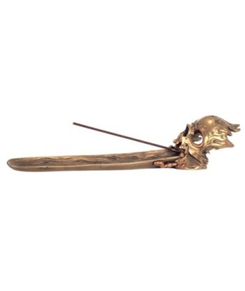 Signes Grimalt by Sigris - Quemador Incienso | Incienso Soporte -Color Dorado, Resina - 8,5 x 6,8 x 37 cm
