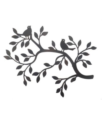 Adorno Pared Decorativo Rama Árbol con Pájaros para Decoración de Interiores, Estilo Moderno y Elegante