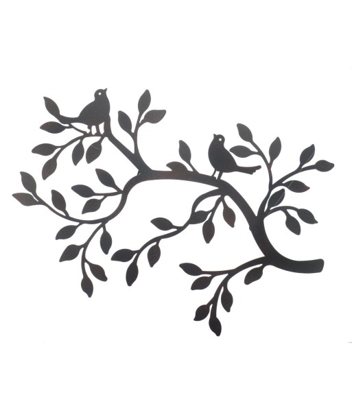 Adorno Pared Decorativo Rama Árbol con Pájaros para Decoración de Interiores, Estilo Moderno y Elegante
