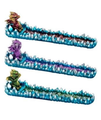 Signes Grimalt by Sigris - Quemador Incienso | Incienso Soporte - 8x6x26 cm - Dragones, Pack de 3