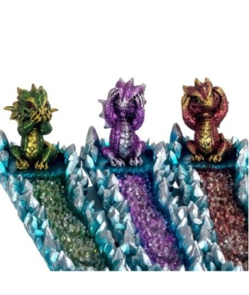 Signes Grimalt by Sigris - Quemador Incienso | Incienso Soporte - 8x6x26 cm - Dragones, Pack de 3