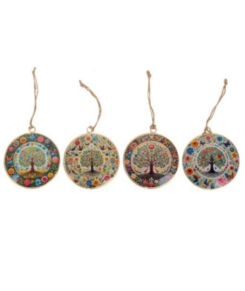 Colgante Árbol de la Vida Multicolor 4 Difusores Aromáticos para Decoración y Regalos Especiales