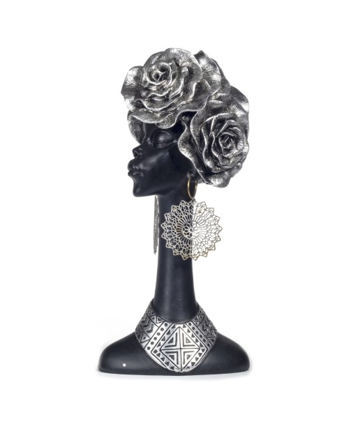Signes Grimalt By Sigris - Figuras Decorativas | Figura en Resina - Cabeza Africana - 28 x 13 x 10 cm