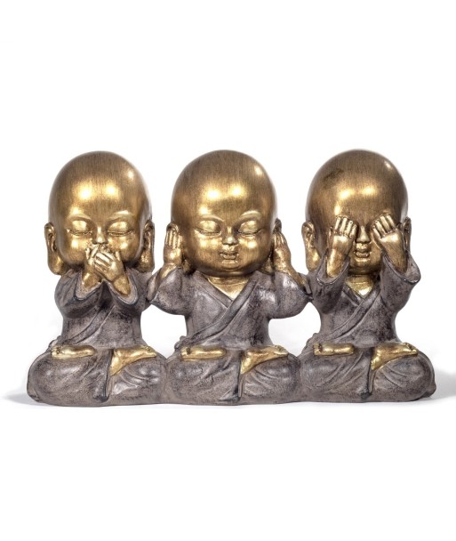 Signes Grimalt By Sigris - Figuras Decorativas | Mpnjes Tibetanos Decorativos - Figuras de Monjes, Pack de 3 -