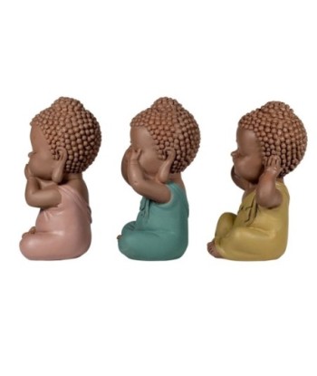 Signes Grimalt By Sigris - Figuras Decorativas | Budas Decorativos - Figuras de Budas, Pack de 3 - 10x5x5 cm