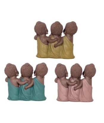 Signes Grimalt By Sigris - Figuras Decorativas | Budas Decorativos - Figuras de Budas, Pack de 3 - 13x5x13 cm