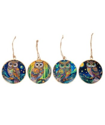 Colgante de búho decorativo, accesorio único para el hogar, regalo romántico, adorno elegante y original