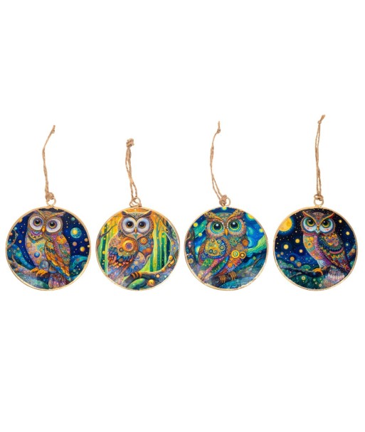 Colgante de búho decorativo, accesorio único para el hogar, regalo romántico, adorno elegante y original