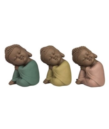 Signes Grimalt By Sigris - Figuras Decorativas | Budas Decorativos - Figuras de Budas, Pack de 3 - 11x8,5x8 cm