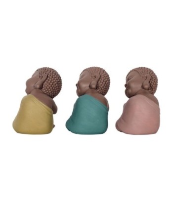 Signes Grimalt By Sigris - Figuras Decorativas | Budas Decorativos - Figuras de Budas, Pack de 3 - 11x8,5x8 cm