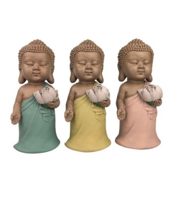 Signes Grimalt By Sigris - Figuras Decorativas | Budas Decorativos - Figuras de Budas, Pack de 3 - 17,5x7,5x7