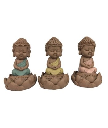 Signes Grimalt By Sigris - Figuras Decorativas | Budas Decorativos - Figuras de Budas Meditando, Pack de 3 - 9x6x6