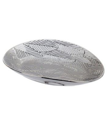 Signes Grimalt By Sigris - Bandeja para Dejar Llaves | Bandeja Plateada, Cerámica -  8x25,5x39,5 cm
