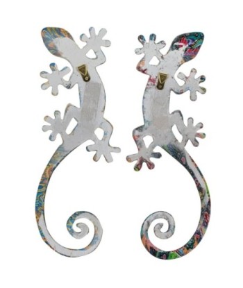 Signes Grimalt By Sigris - Adornos Pared en Resina Decorativas Pared - Adorno Pared Jardín Pack de 2 Lagartijas
