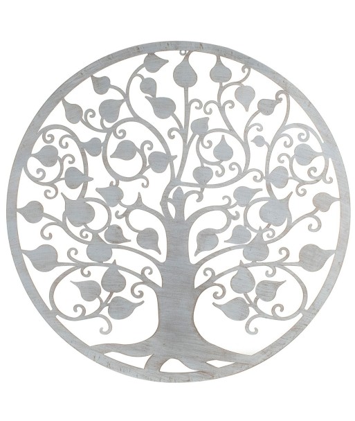 Signes Grimalt By Sigris - Decoración de Pared | Arbol de la Vida Pared - 82cmx1 cmx82 cm, Metal - Color Gris