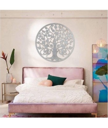 Signes Grimalt By Sigris - Decoración de Pared | Arbol de la Vida Pared - 82cmx1 cmx82 cm, Metal - Color Gris