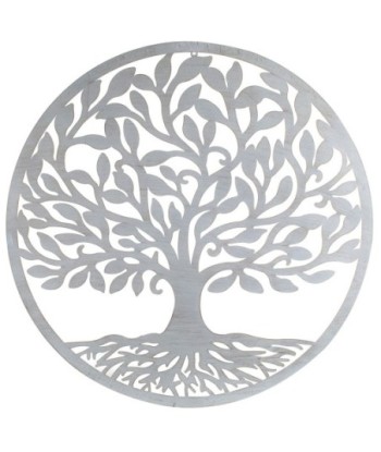 Signes Grimalt By Sigris - Decoración de Pared | Arbol de la Vida Pared - 82x1x82 cm, Metal - Color Gris