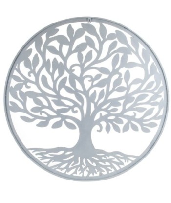 Signes Grimalt By Sigris - Decoración de Pared | Arbol de la Vida Pared - 82x1x82 cm, Metal - Color Gris
