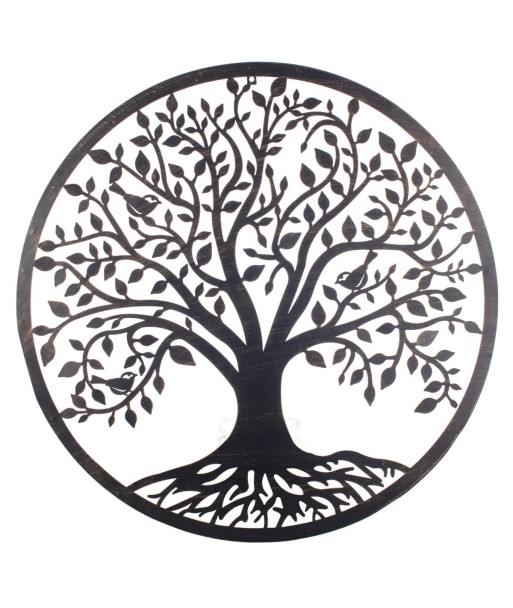Signes Grimalt By Sigris - Decoración de Pared | Arbol de la Vida Pared - 82 cm x 1 cm x 82 cm, Metal
