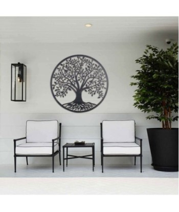 Signes Grimalt By Sigris - Decoración de Pared | Arbol de la Vida Pared - 82 cm x 1 cm x 82 cm, Metal