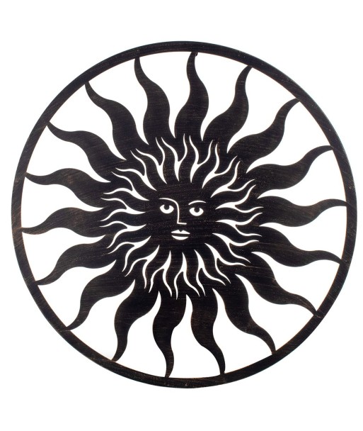 Signes Grimalt By Sigris - Decoración de Pared | Cuadros de Metal para Pared, Forma de Sol - 82 cm x 1 cm x 82