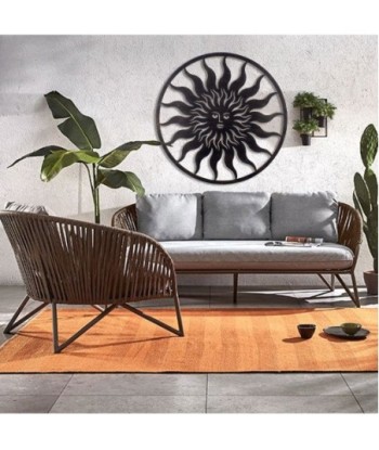 Signes Grimalt By Sigris - Decoración de Pared | Cuadros de Metal para Pared, Forma de Sol - 82 cm x 1 cm x 82